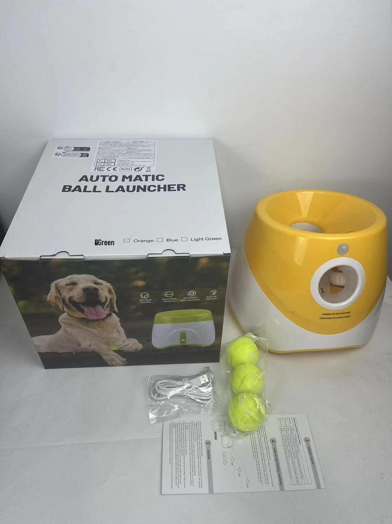 Automatic Dog Ball Launcher for Border Collies - Tennis Ball Throwing and Bouncing Toy