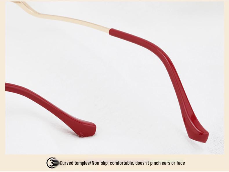 Cat-Eye Photochromic Glasses: Anti-Blue Light Metal Frame, Internet Celebrity Style