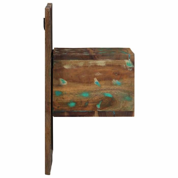 VidaXL Multicolored Bedside Table 50x27x50 Cm Reclaimed Wood, Bedside Cabinet, Bedroom Furniture, Table of 4017525