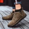 2025 Men's High-top Suede Martin Boots: Cross-border, Large Size Casual Socks-style Short Boots