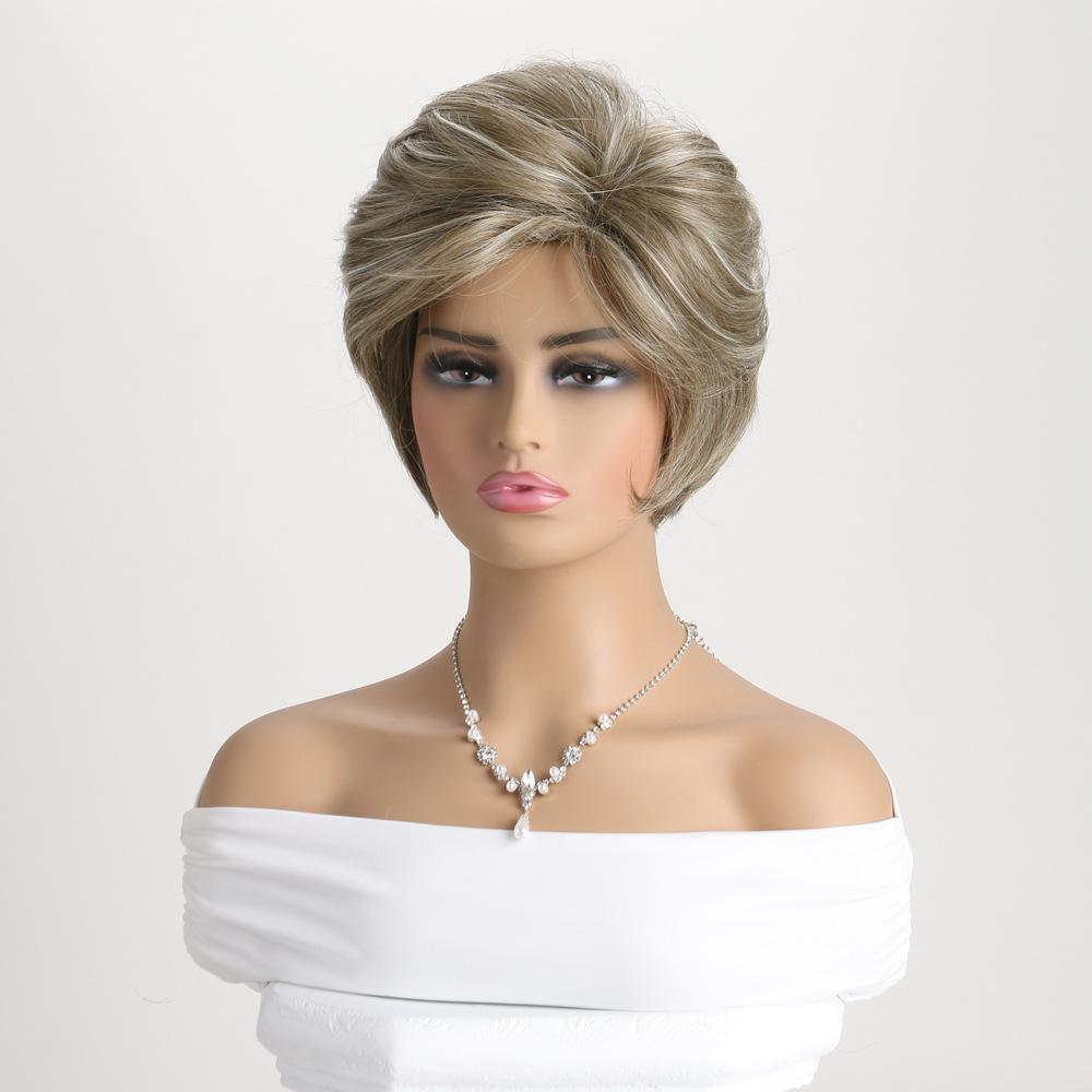 Mixed Color Synthetic Headband For Women Wig