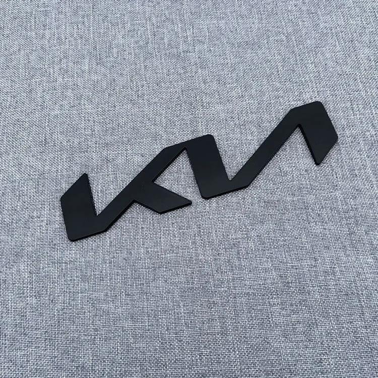 KN ABS Car Front Logo Sticker For New Kia Rear Bumper Tail Door Trunk Sticker Car Rear Emblem Sticker Styling Accessories