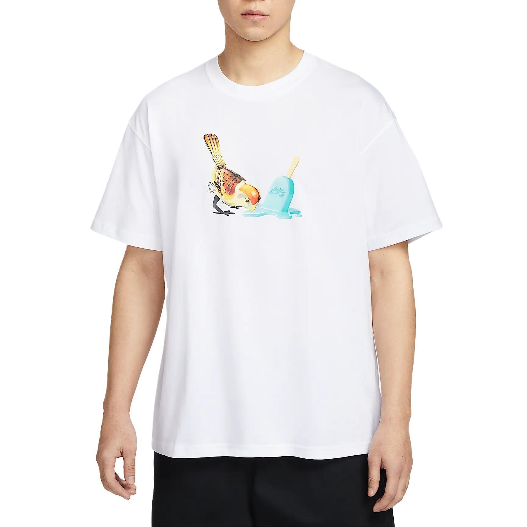 Nike SB Skateboard T-Shirt White Men s HJ0819-100 XL