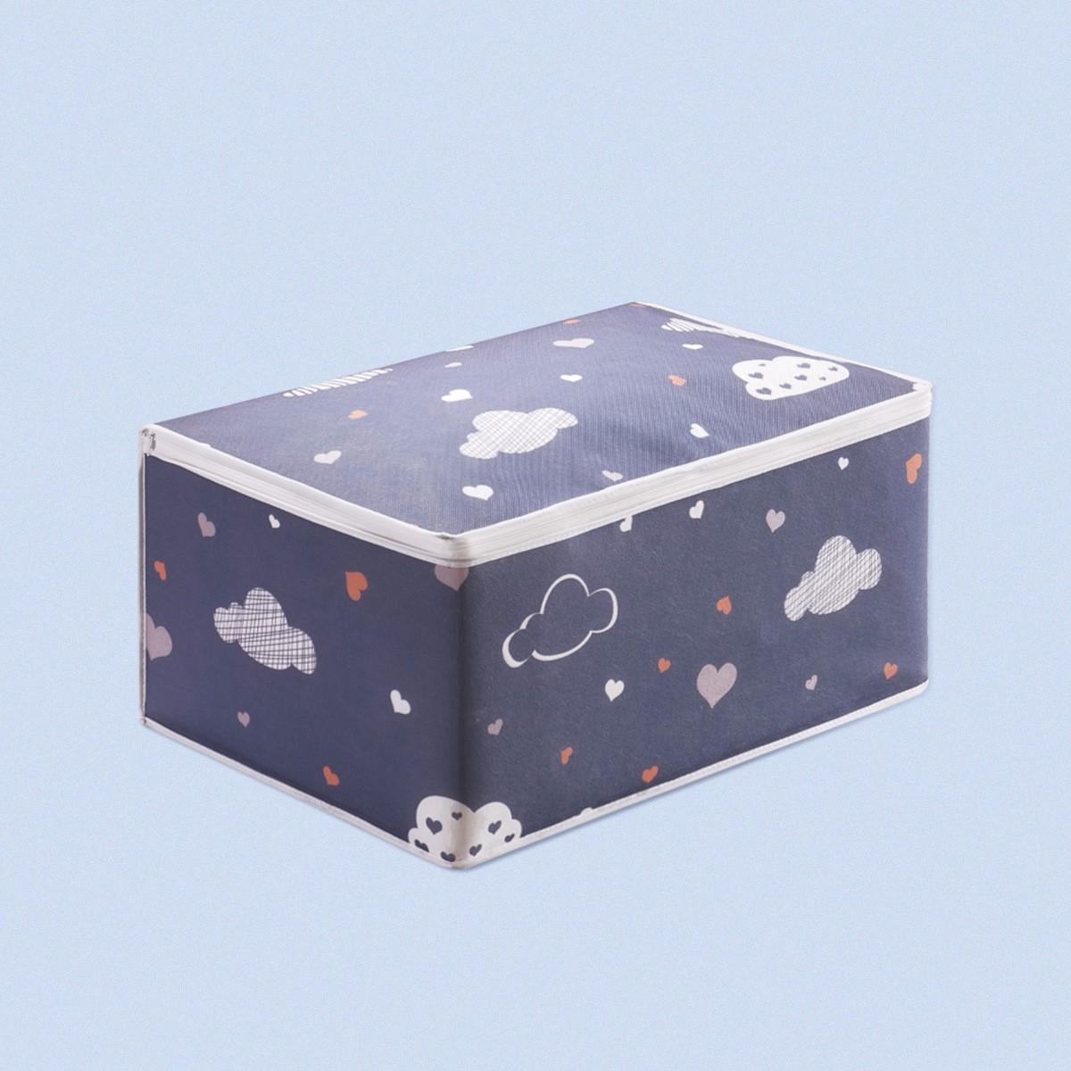 

Сумка для хранения одежды и одеял Многофункциональная Пыле- и влагозащищенная Упаковочная сумка для переезда Сортировочная сумка Коробка для хранения L синий