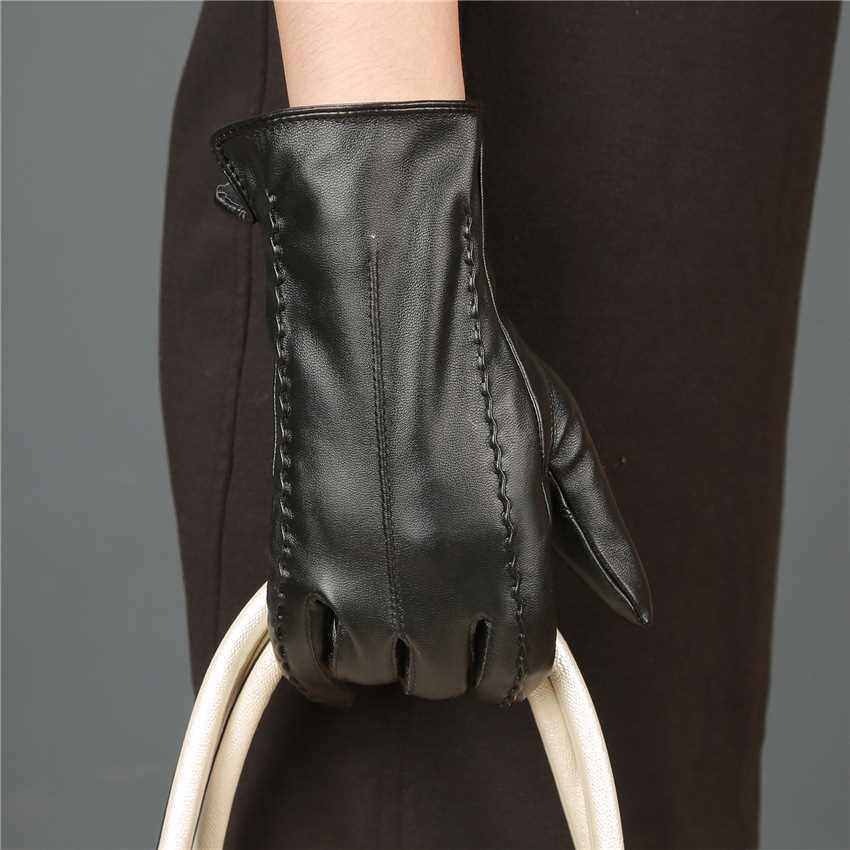 Women's PU Leather Waterproof Snowproof Outdoor Driving & Riding Fashion Gloves