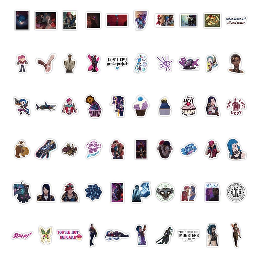 Creative Waterproof PVC Stickers For Water Cups, Luggage, Notebooks, Scooters, Motorcycles