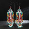 Hand-Woven Bead European and American Personalized Elegant Earrings for Women