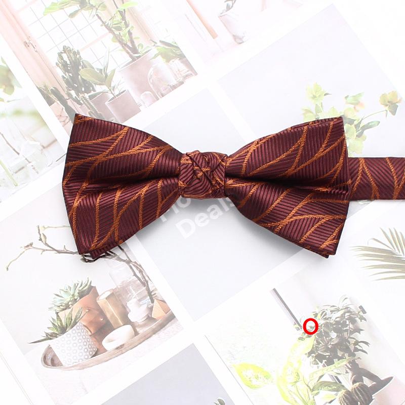 Men'S Bow Tie British Striped Business Bow Tie Wedding Groom Wedding Shirt Suit Bow Tie Accessories
