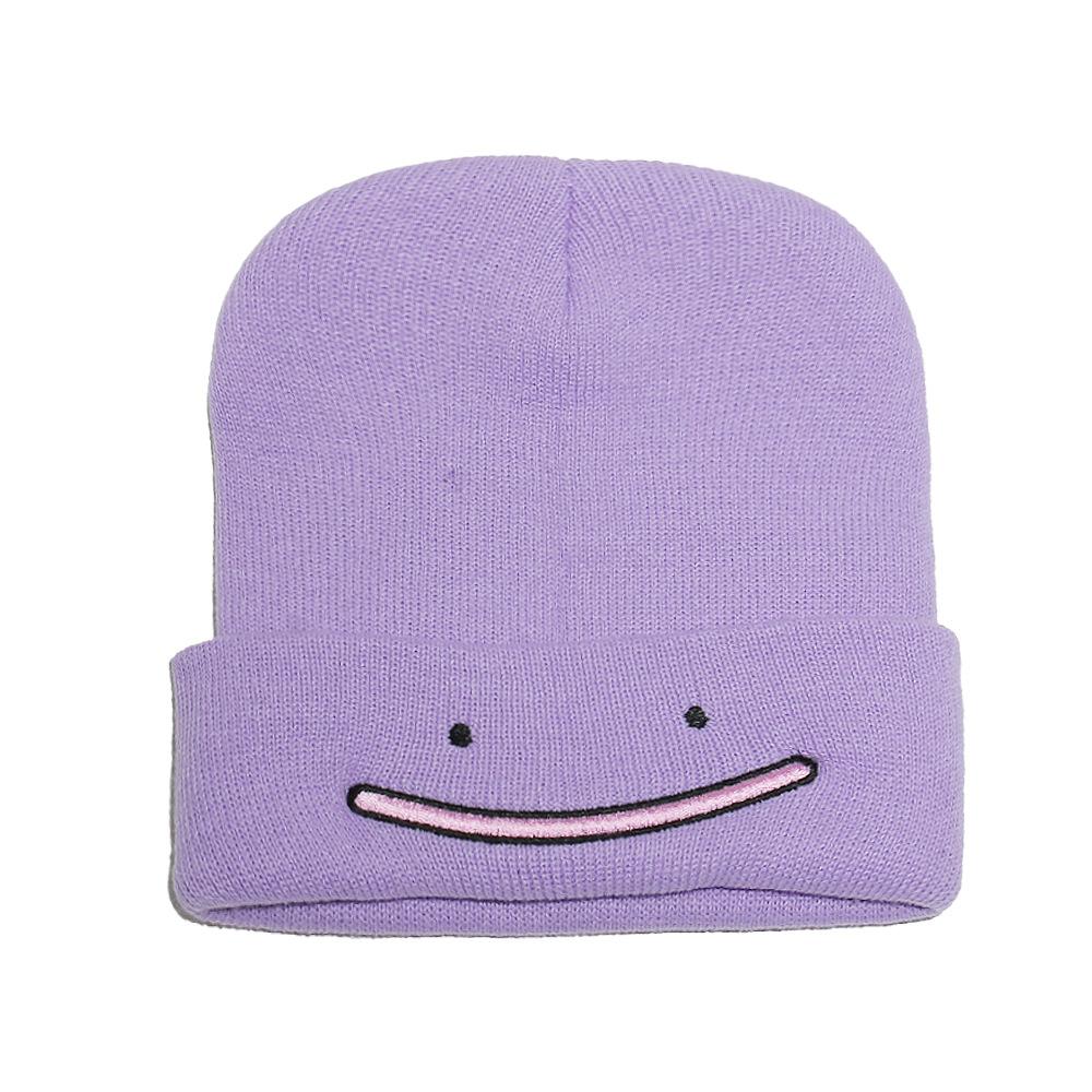 Autumn and Winter New Ditto Pokémon Pokémon Platypus Animation Cartoon Knitted Hat Wool Hat Women
