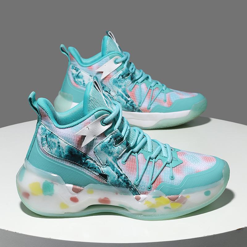High-End Actual Combat Basketball Shoes, Cushioning And Rebound Sports Shoes, Youth Adult Men'S And Women'S Non-Slip And Wear-Resistant Basketball Sh