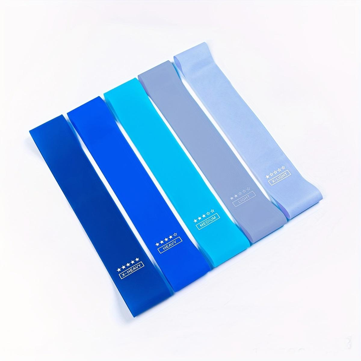 

1 шт. градиентная синяя лента для ягодиц для приседаний и йоги, тонкая лента для ног и рук, силовая реабилитационная тренировка для ягодиц