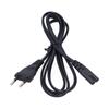 Black Printer Power Cord PVC Material Figure 8 Power Cord Stable European Power Cord For Lamps