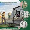 Indoor/Outdoor Golf Practice Net: Knotless, Green Enclosure for Golf and Baseball