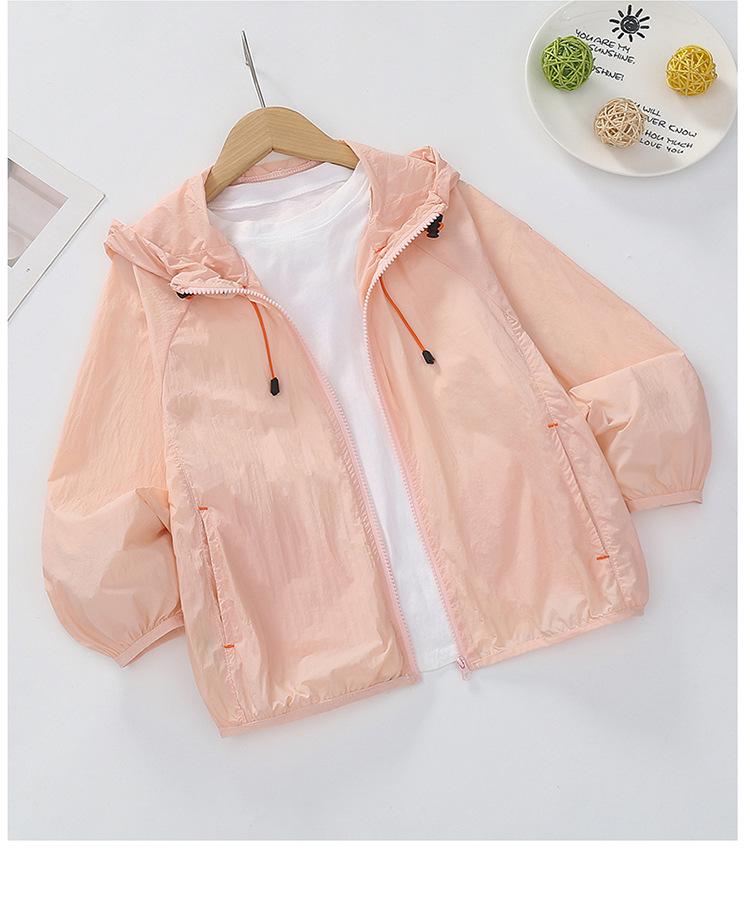 Girls' 2026 Summer Stylish Hooded Sun Protection Jacket