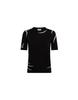 MOSCHINO Cotton Blend Inlay Knit