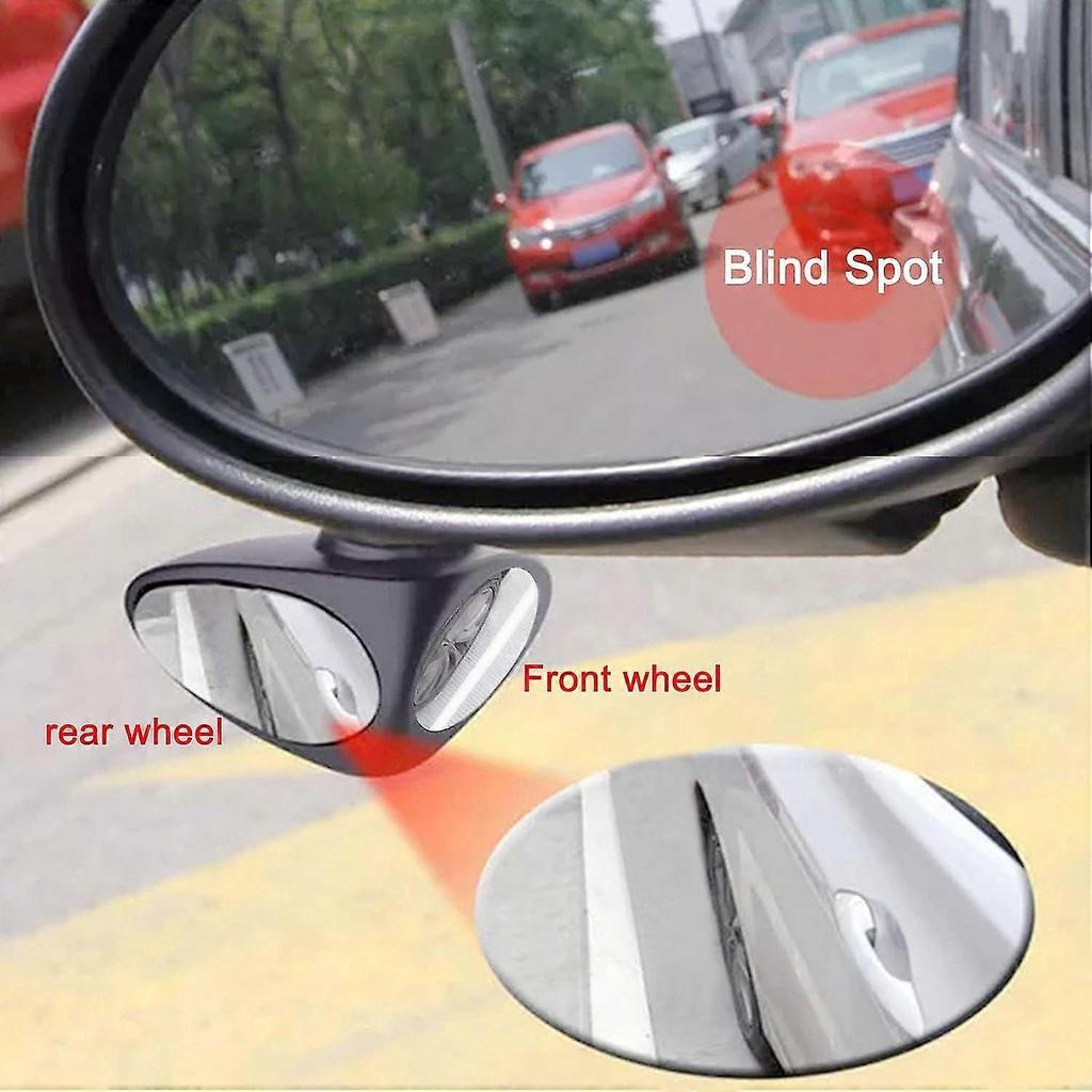 Car Blind Spot Mirror Wide Angle Rear View Mirror Blind Spot For Front/rear Observation Universal,left+right - DD