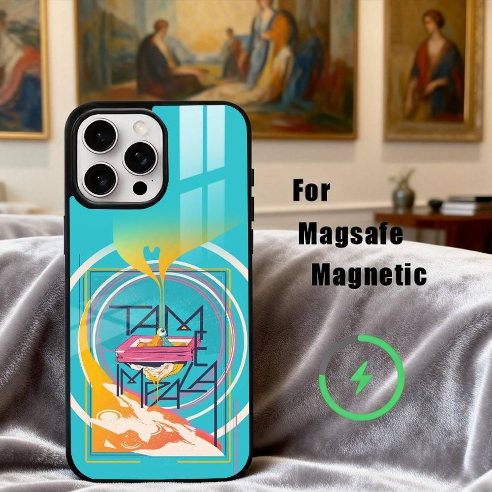 Funda de Teléfono Banda Epiphany Pop T-Tame I-Impala Para iPhone 17,16,15,14,13,12,Plus,Pro,Max para Carga Inalámbrica Magnética Magsafe