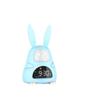 New Cartoon Rabbit Colorful Night Light Children LCD Digital Electronic Silicone Charging Creative Table Alarm Clock