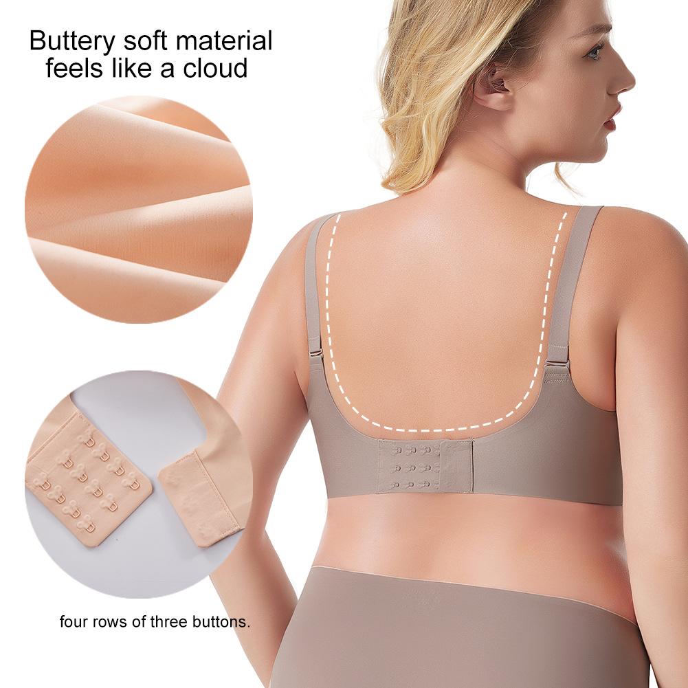 Fashionable Women's Lingerie: Wave-Patterned Seamless Push-Up Bra In Plus Size for Women - Flattering Silhouette and Slimming Effect