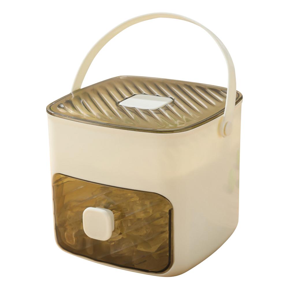Portable Ice Maker Machine with Storage Drawer Ice Maker with Handle Compact Ice Maker Machine for Household & Outdoor Use