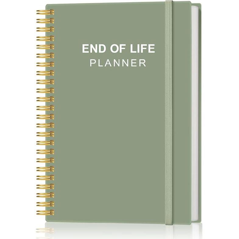 End of Life Planner – Final Arrangements Organizer for Beneficiary, Will Preparation, Last es & Funeral Planning, 5.8" x 8.5", Rose Leaf