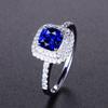 Sace Gems Classic Copper Alloy Zircon Ring Ladies Jewelry Wedding Promise Party Gift  Open