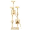 VidaXL Arbre à chat avec griffoirs en sisal 170 cm Beige