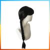 Parrucche Cosplay Addams Moda Parrucca lunga liscia Per Donne