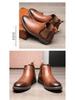 Men's New Style Leather Martin Boots - Versatile Retro Chelsea Boots with Pointed Toe In Large Sizes