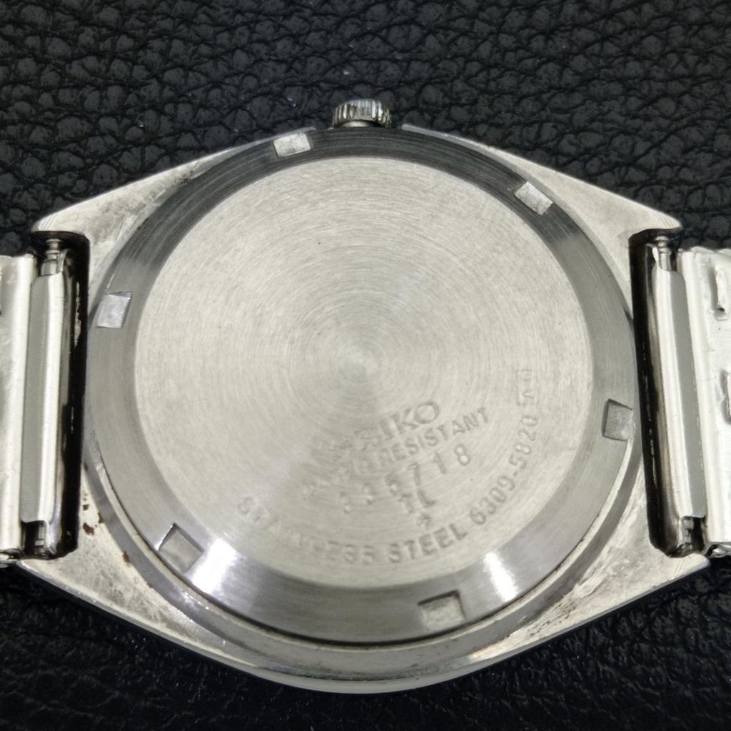 SEIKO 5 AUTOMATIC JAPAN 6349A MENS VINTAGE YELLOW COLOR DIAL WATCH a702733-1 R210-a702733