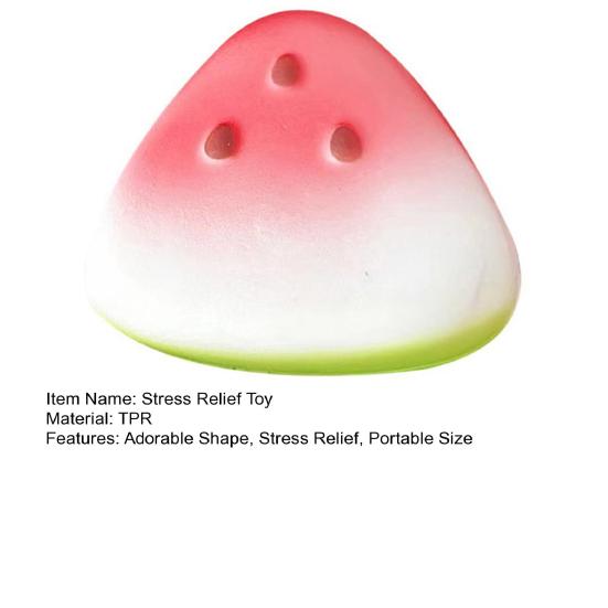 Watermelon Piece Squeeze Toy Stress Relief Cloud Chick Bread Dog Star Cheese Pinch Sensory Toy Soft Stress Ball Calming Fidget Toy