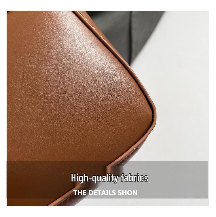 Retro Korean Chic Women's Shoulder Crossbody Bag - Textured, Stylish, High-Value, and Casual.