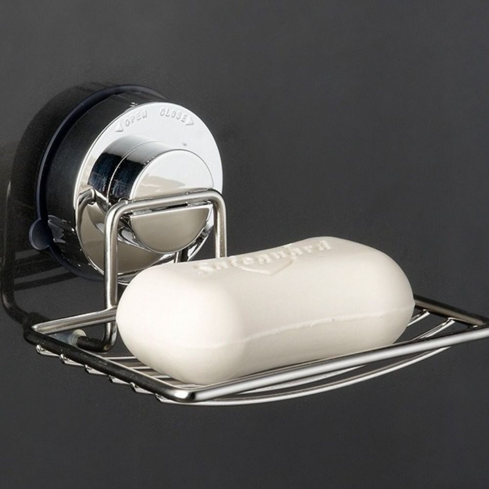 No-Drilling Shower Soap Holder Self Draining Soap Tray Powerful Bathroom Sponge Holder  Bathtub