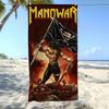 Handdoek M-Manowar Textiel Badjas Strand Sneldrogend Lichtgewicht Rock Draagbaar Kamperen Zwem Band Zwembad Reizen