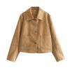European-American Style Women's Suede Fashion Jacket