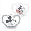 NUK Nook Space Mickey Pacifiers for Babies Disney with Disinfectant Set of 2 0-6 Months, Design, Silicone, Case, (OCNK2185184)