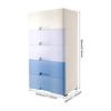 Mobile Armadietto Organizzatore a 5 Cassetti Piccolo con Ruote, Contenitore Portatile per Camera da Letto, Lavanderia e Cameretta dei Bambini