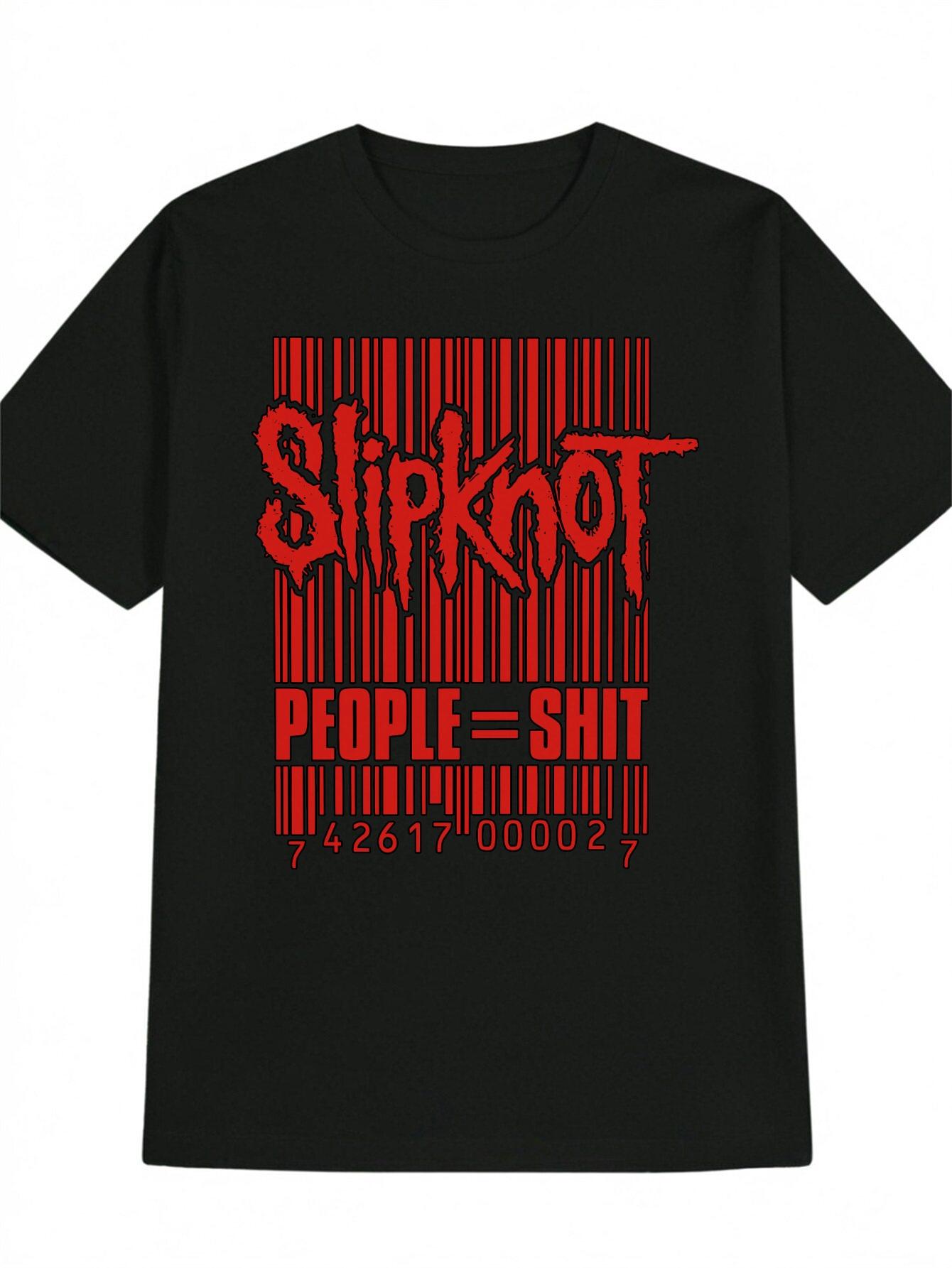 Slipknot Graphic T-shirt - PEOPLE SHIT Bold Red Letter Print XL