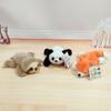 Xiangxiang Cute Animal Doll: Panda & Raccoon Plush Toy, Pocket-Size Companion Gift.