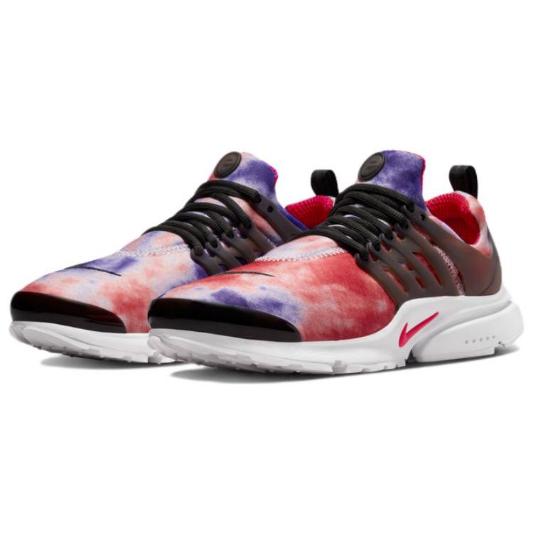 Nike Air Presto Tie-Dye - Doll University Red Unisexové tenisky Černá Summit-White CT3550-501