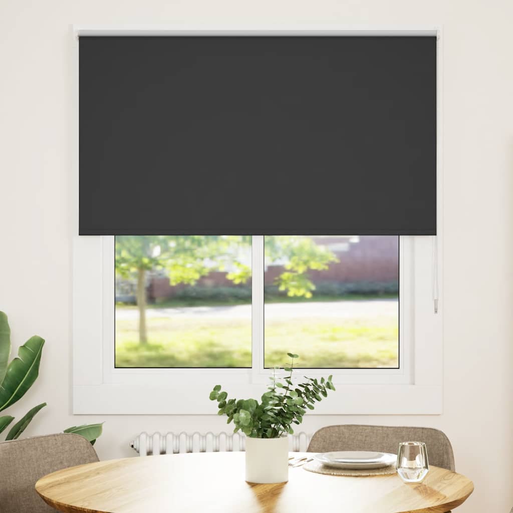 Verdunkelungsrollo Schwarz 120X150cm Stoffbreite 116,6cm