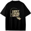 T-shirt Lucky Fishing, T-shirt cool pour garçons, filles et ados, cadeau anime