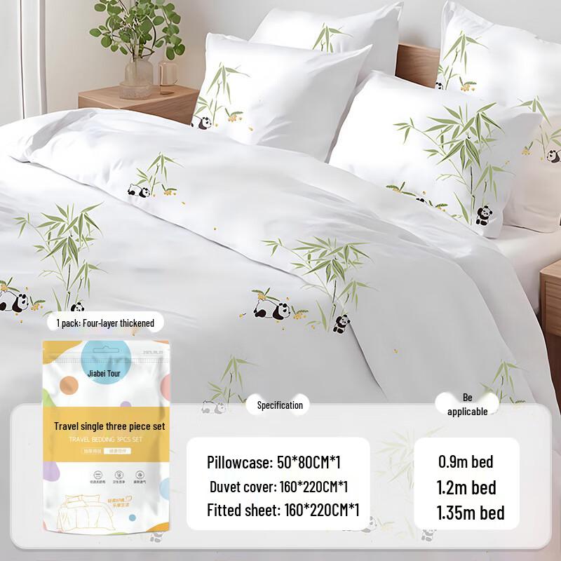 

Portable Disposable Single Travel Bedding Set