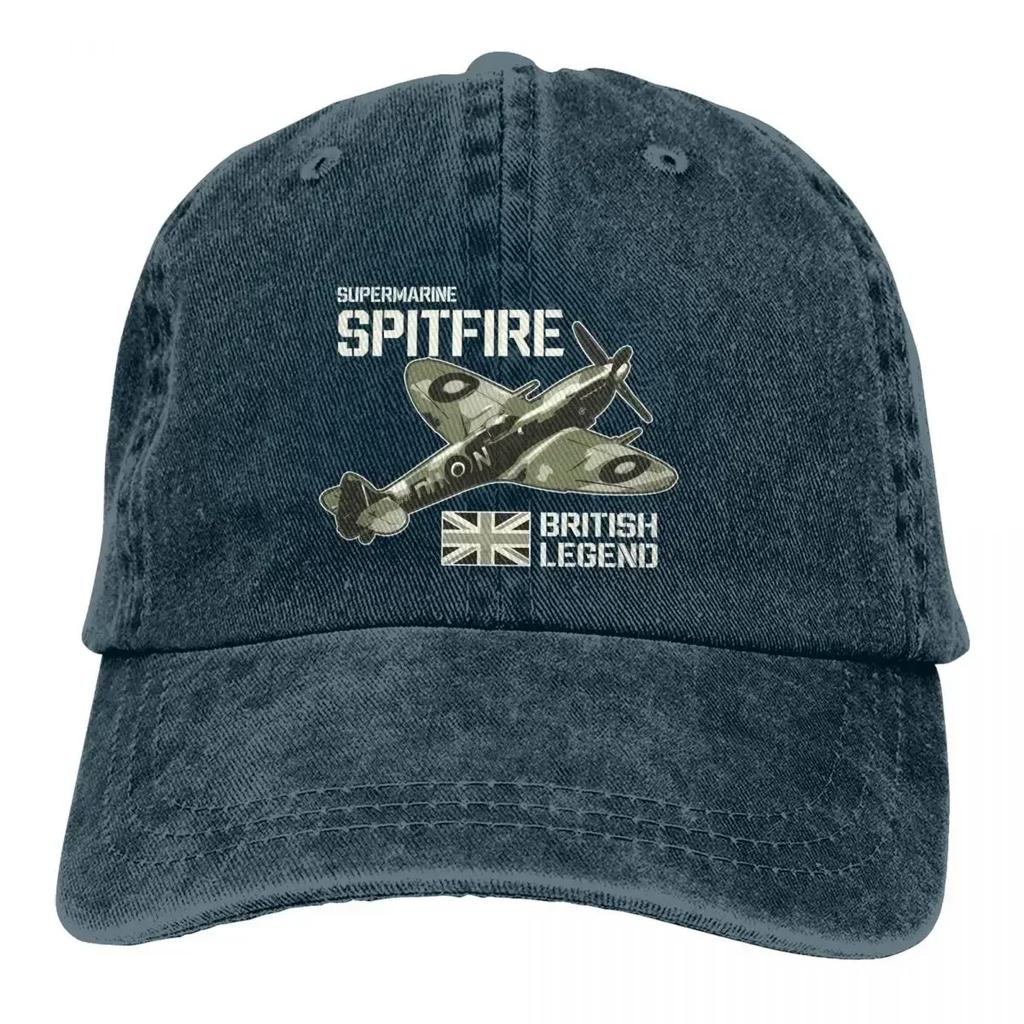 Summer Cap Sun Visor Fighter Aircraft RAF Plane WW Aeroplane British Caps Spitfire Cowboy Hat Peaked Trucker Dad Hats