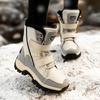 Autumn and Winter Velvet Cotton Boots Thickened Cotton Shoes Warm Snow Boots Medium Boots Women's Boots
