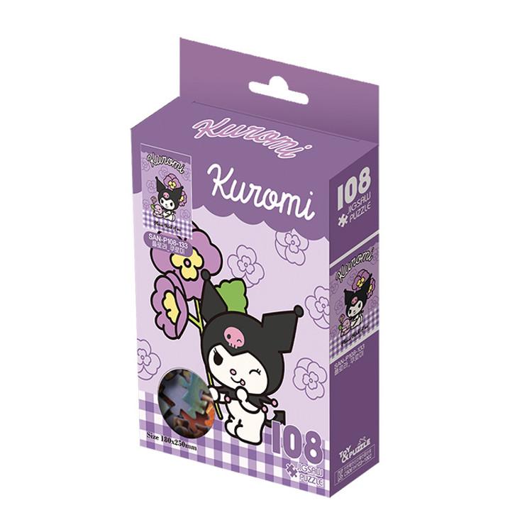 108 Piece Jigsaw Puzzle - Sanrio Flora Kuromi, Popular Korean Puzzle