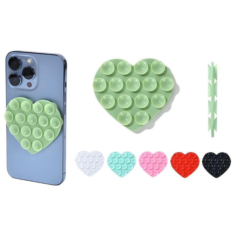 Suction Phone Case Mount,Silicone Phone Suction Grip for Smartphone AntiSlip Handsfree Mobile Holder