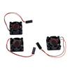 3pcs RC Motor Cooling Fan 2510 High Speed Heat Dissipation 2P Connector RC Truck Cooling Fan