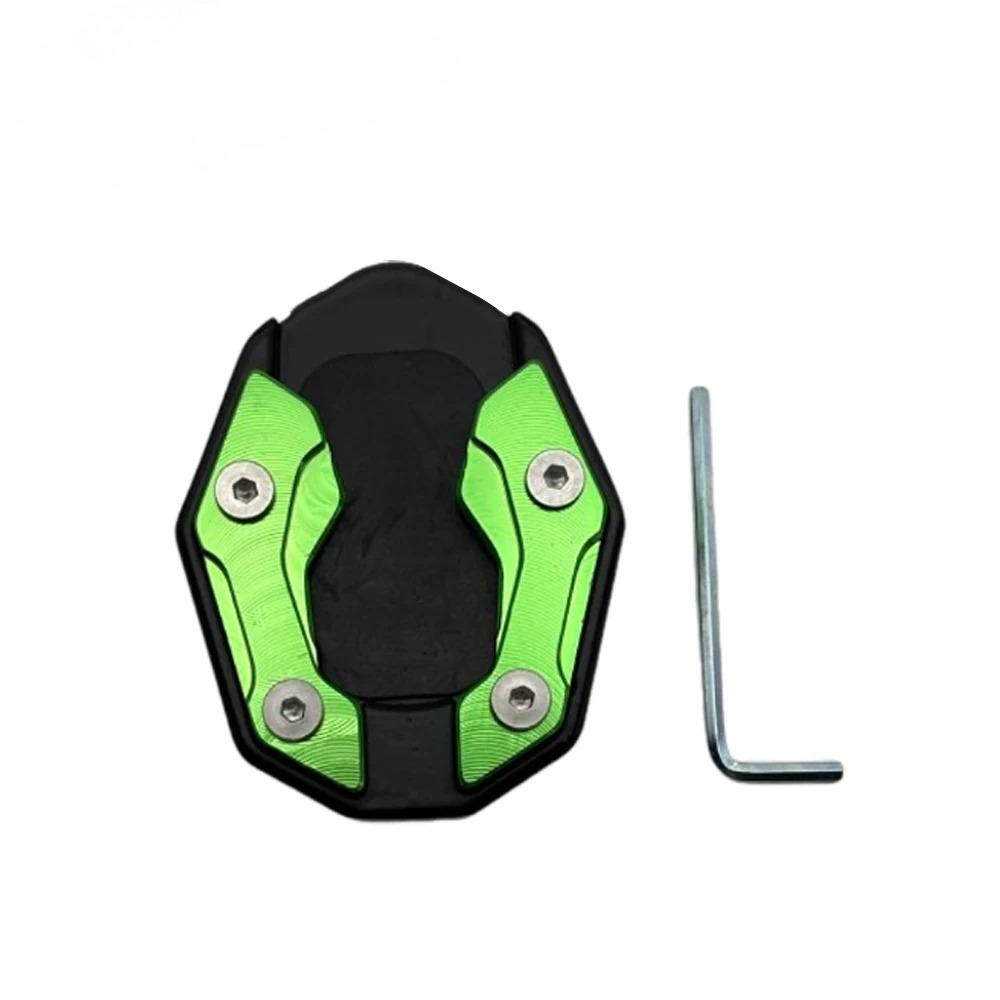 Universal Motorcycle Kickstand Extender - Anti-Slip Side Stand Extension Pad with Enlarged Base, Scooter Bike Support Plate