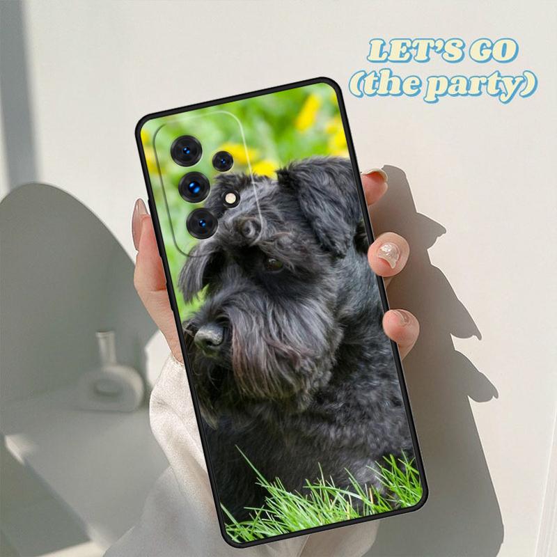 Miniature Schnauzer Puppy Dog Phone Case For Samsung A42 A31 A40 A51 A71 A32 A80 A91 A52 A72 A73 A20e A21S A50 A70 A11 A12 Cover